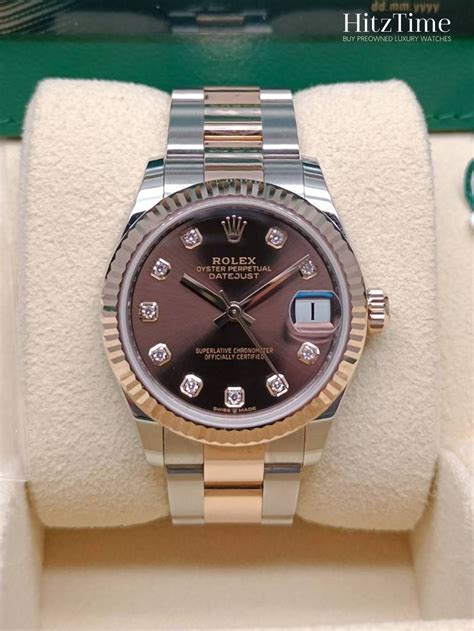 rolex daytjust marrone|rolex datejust 31mm.